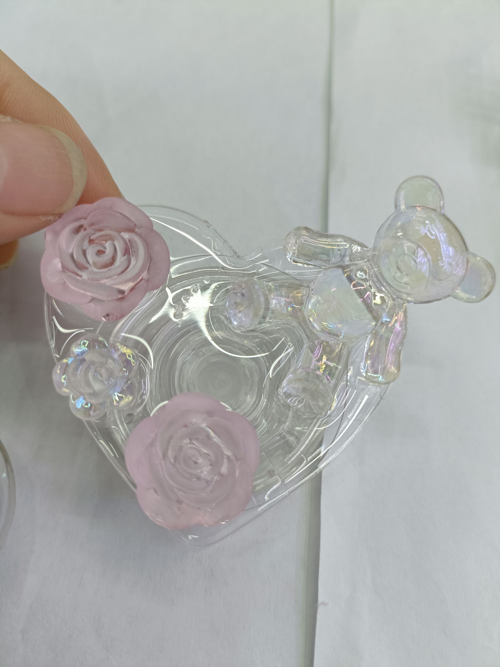 透明支架系列 小熊 滴胶花 滴胶饰品 不规则片片 水果详情图16