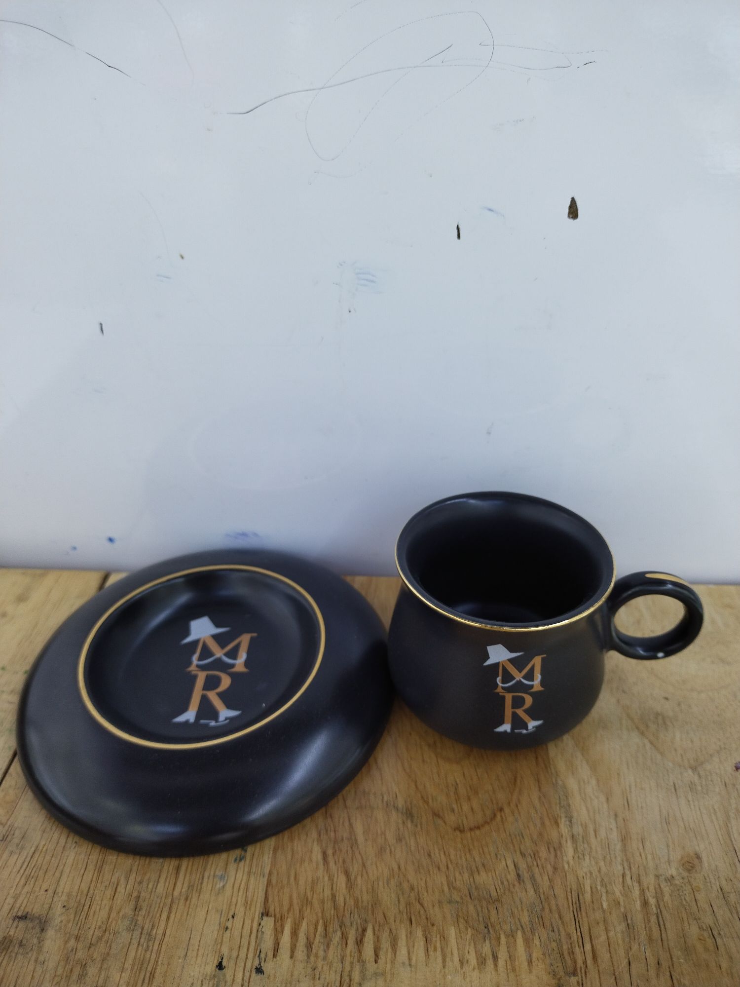 丽玫陶瓷奢华下午茶咖啡六杯碟黑色百搭新款礼盒包装0079图