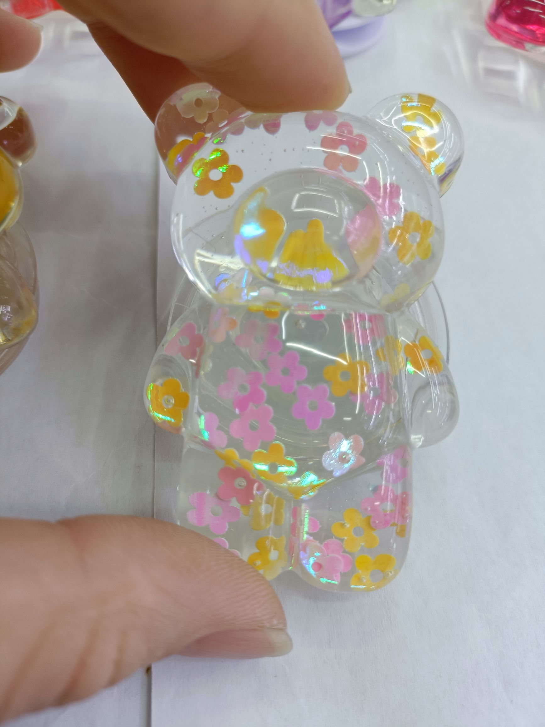 透明支架系列 小熊 滴胶花 滴胶饰品 不规则片片 水果详情图3