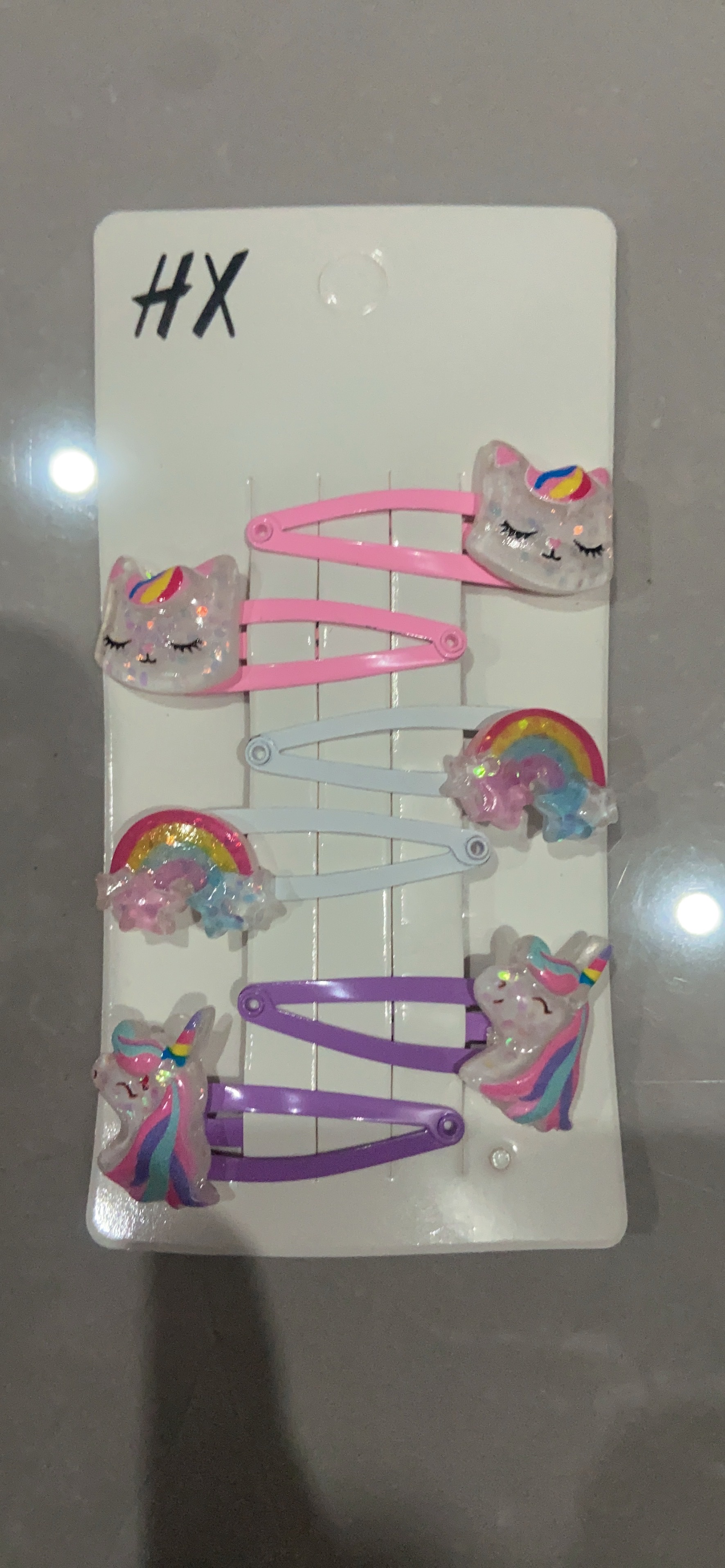 儿童边夹，新款独角兽，边夹，新款树脂材质2华欣饰品