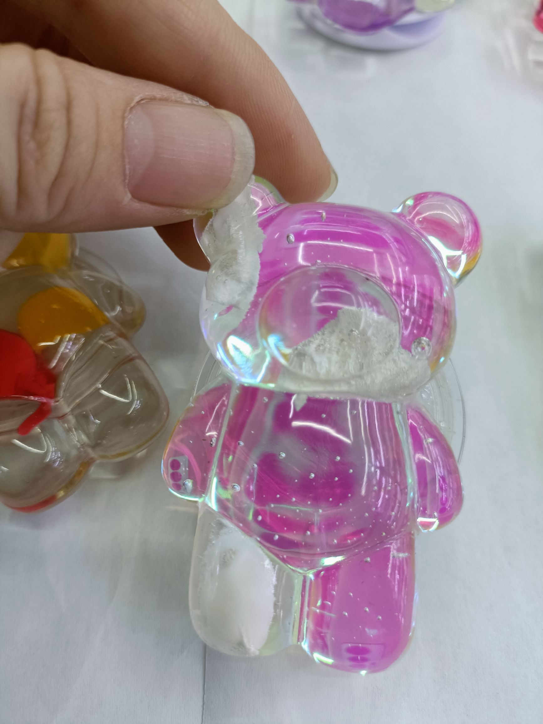 透明支架系列 小熊 滴胶花 滴胶饰品 不规则片片 水果详情图5