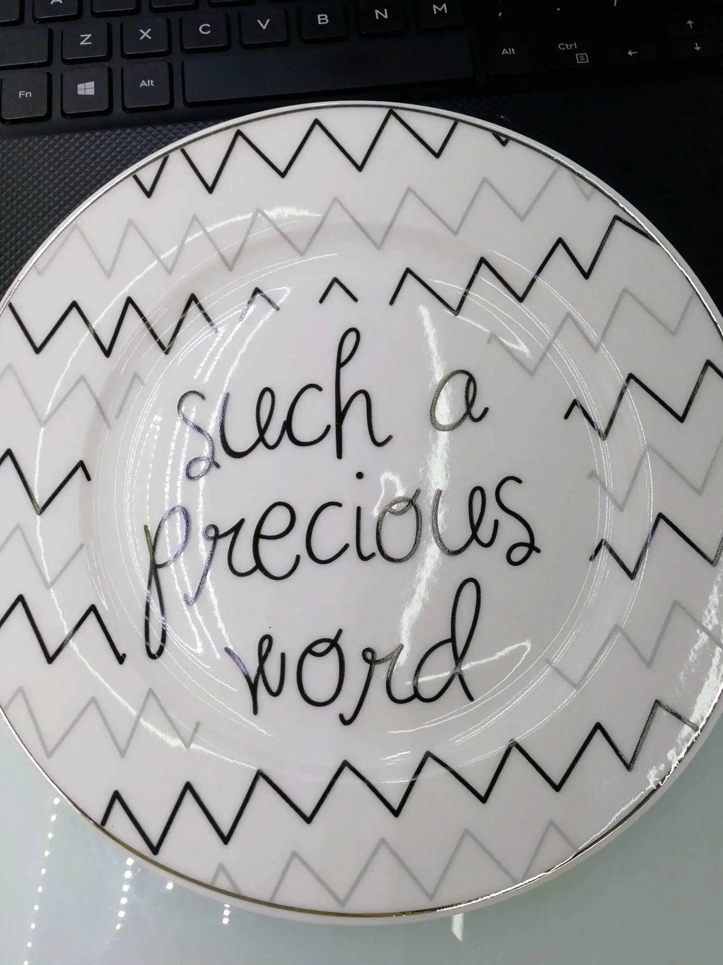 Limei Ceramic Tableware, ceramic plates, new ins style fashionable plates for Chinese and Western cuisine, afternoon tea daily-use ceramic tableware, 6-inch dinner plates 0087 Specification image