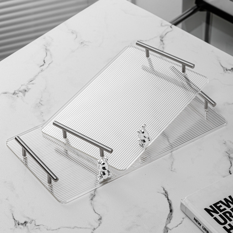 Acrylic trays, fruit trays, tea trays, gift creative home daily necessities decoration Specification image