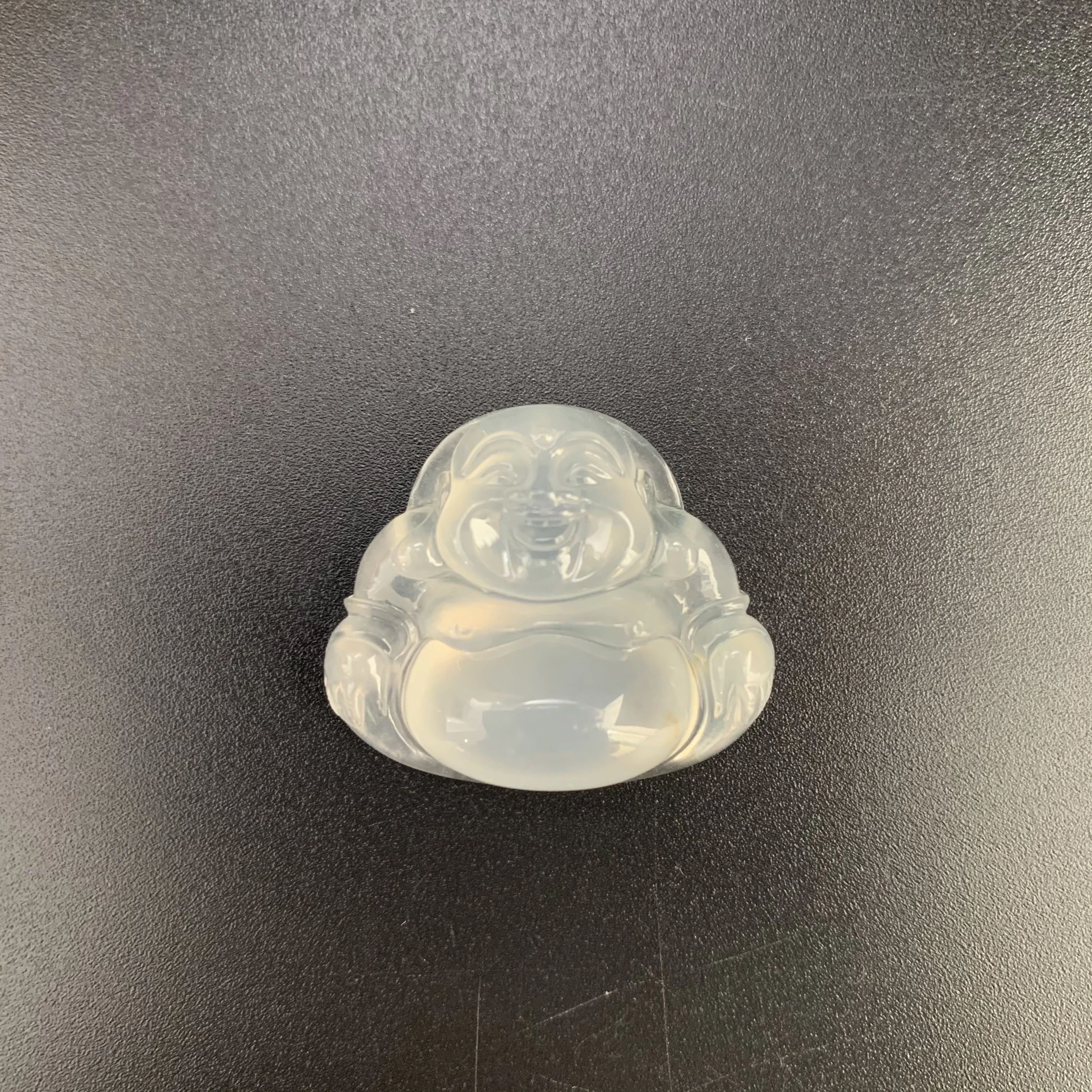 【 Oriental Jade 】 Natural Burmese jadeite and jade A-grade high ice type, thick-framed Buddha God jadeite neck ornament Specification image