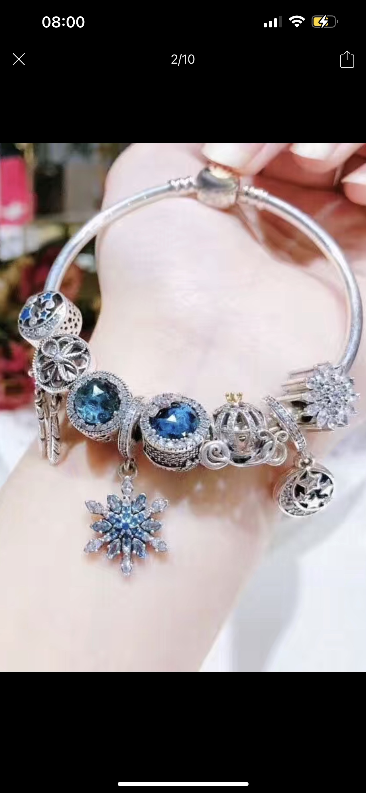 Starry Sky: A popular multi-color diamond chain bracelet for women in Europe and America 015 details Picture