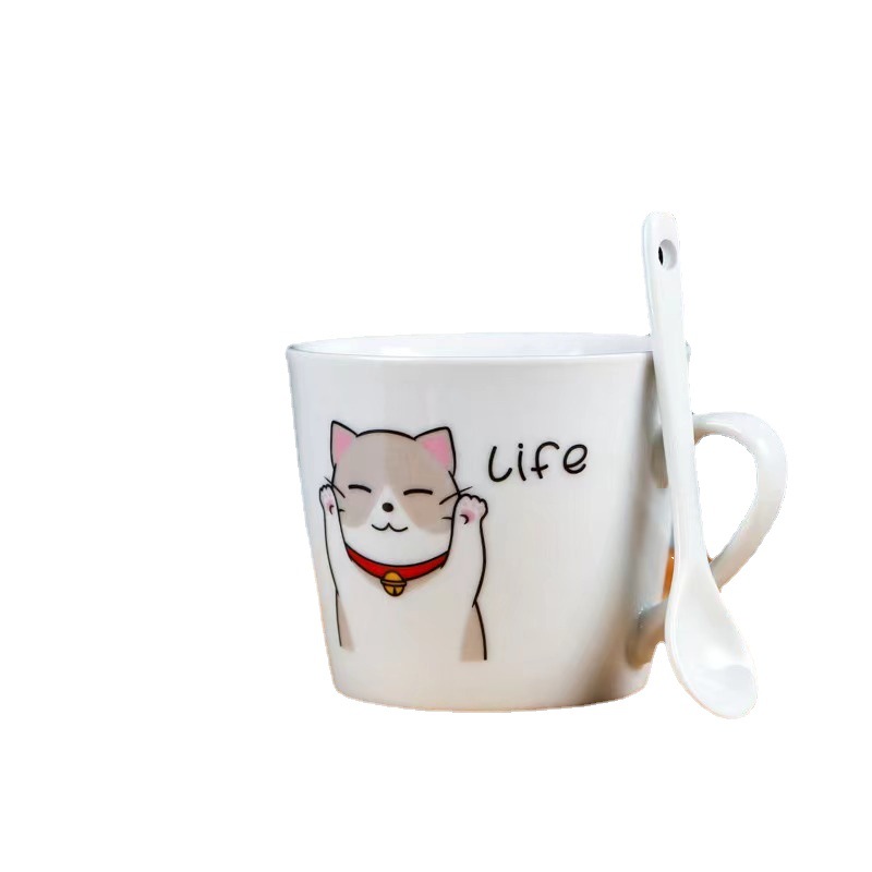 The creative ceramic cup opening small gift event offers cartoon coffee cups, practical cups, mugs, and Meideli 039 Item Picture