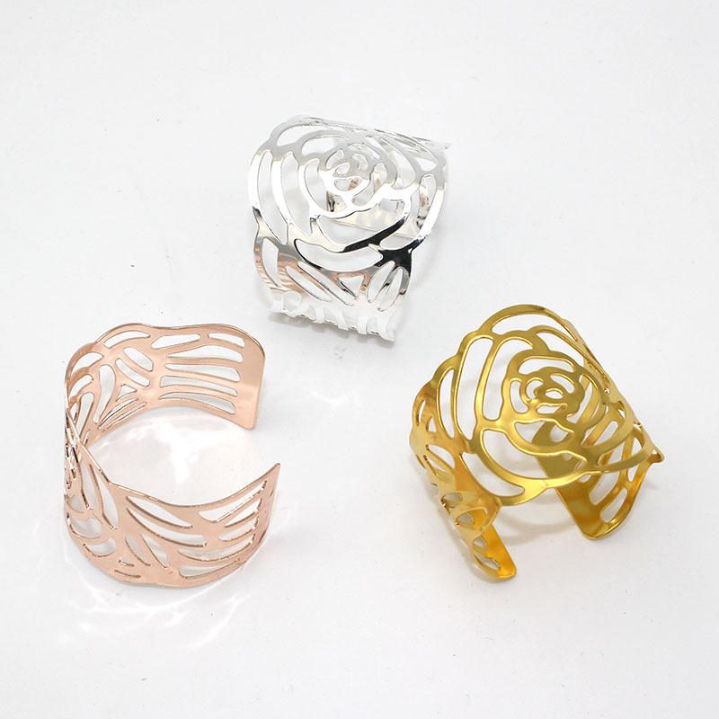 Napkin ring open rose Specification image