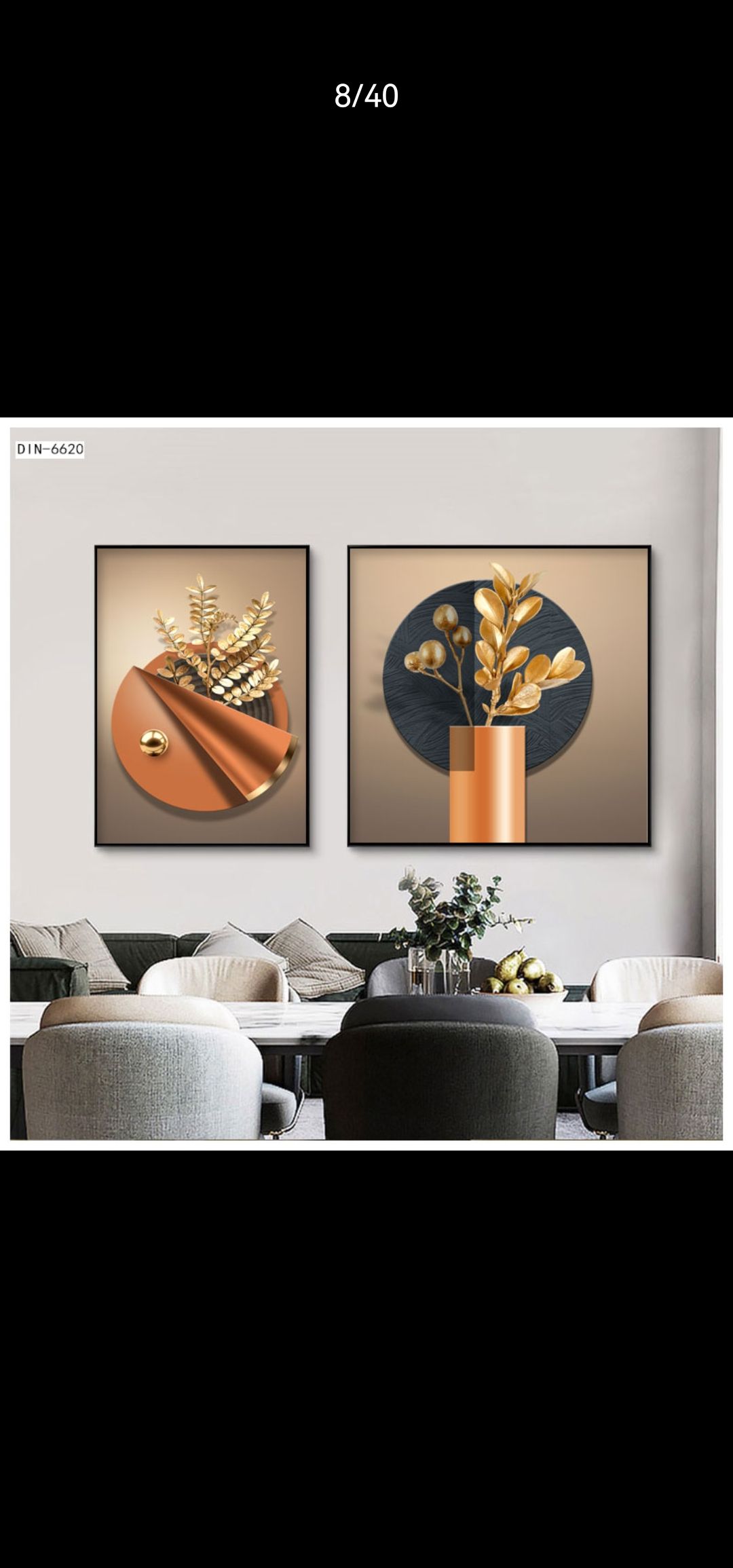 فالفن الحديث في الفن الزينة الالومينيكا في مطاعم 60x80. Item Picture