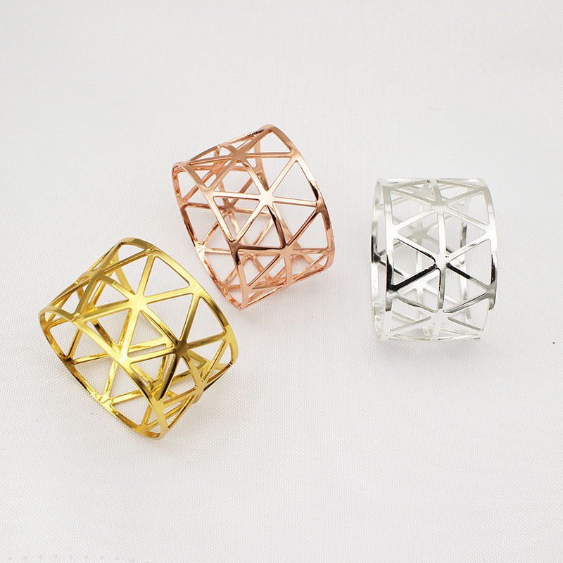 Double-row triangular napkin ring details Picture