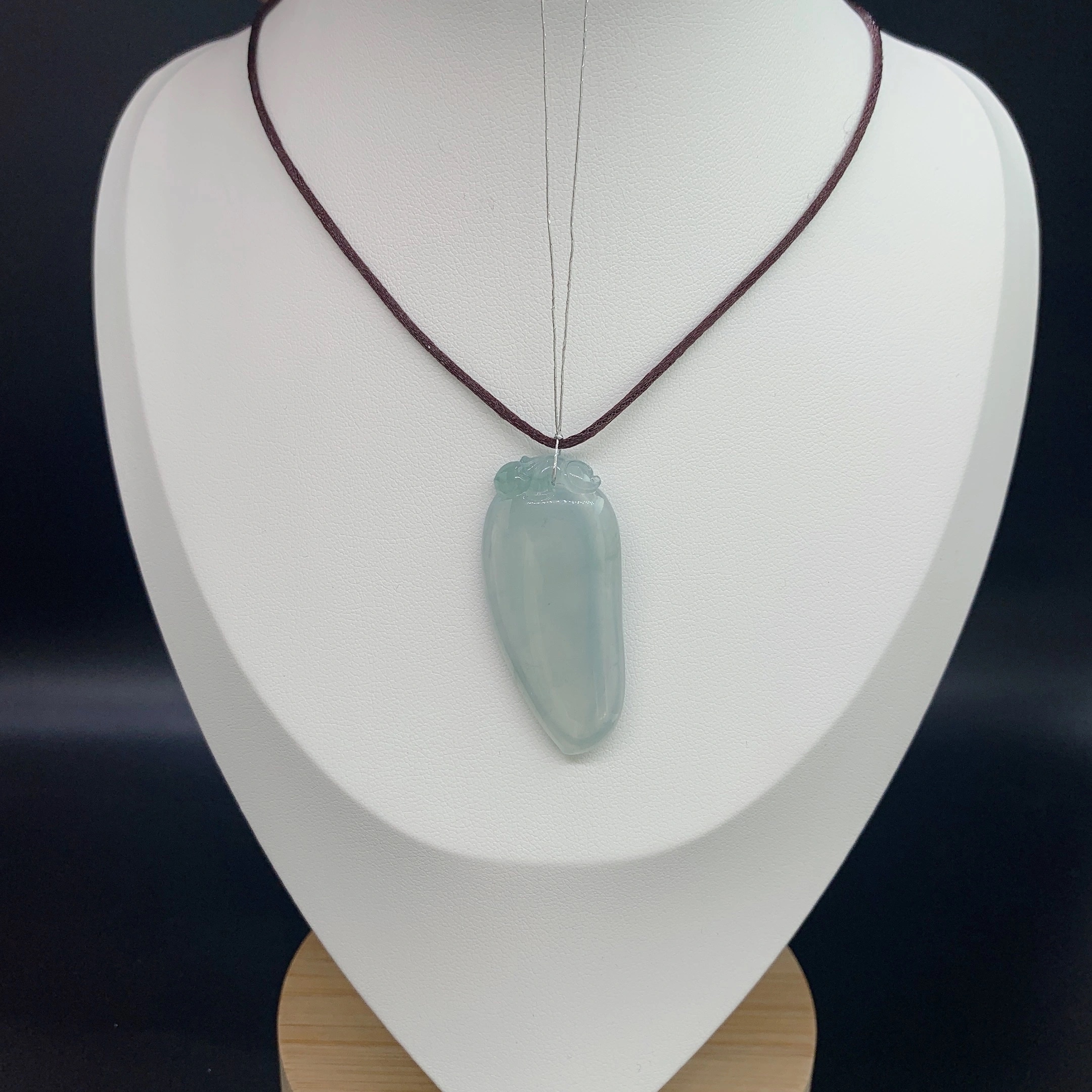 天然翡翠玉石/冰种/福细节图