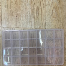 ka 卡槽28格透明塑料diy散珠米珠防串珠收纳盒首饰展示小物件存储盒 超超111