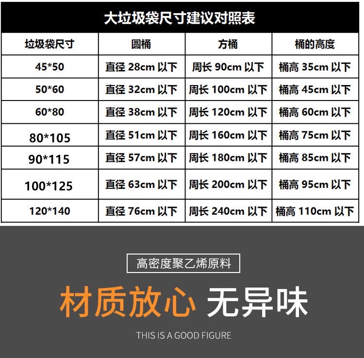 أكياس قمامة كبيرة، أكياس قمامة ملفوفة Item Picture