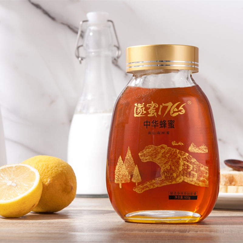遂蜜1766一级纯正百花蜜天然土蜂蜜中华蜂蜜食用农产品600g/瓶 单瓶图