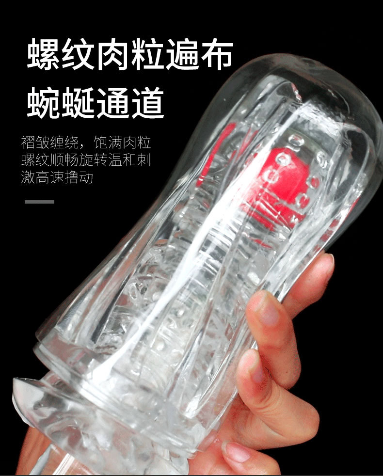 透明飞机杯吸吮杯阴经锻炼器男用自卫器成人玩具倒膜情趣用品批发详情图4