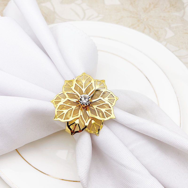 Napkin ring copper flower Specification image