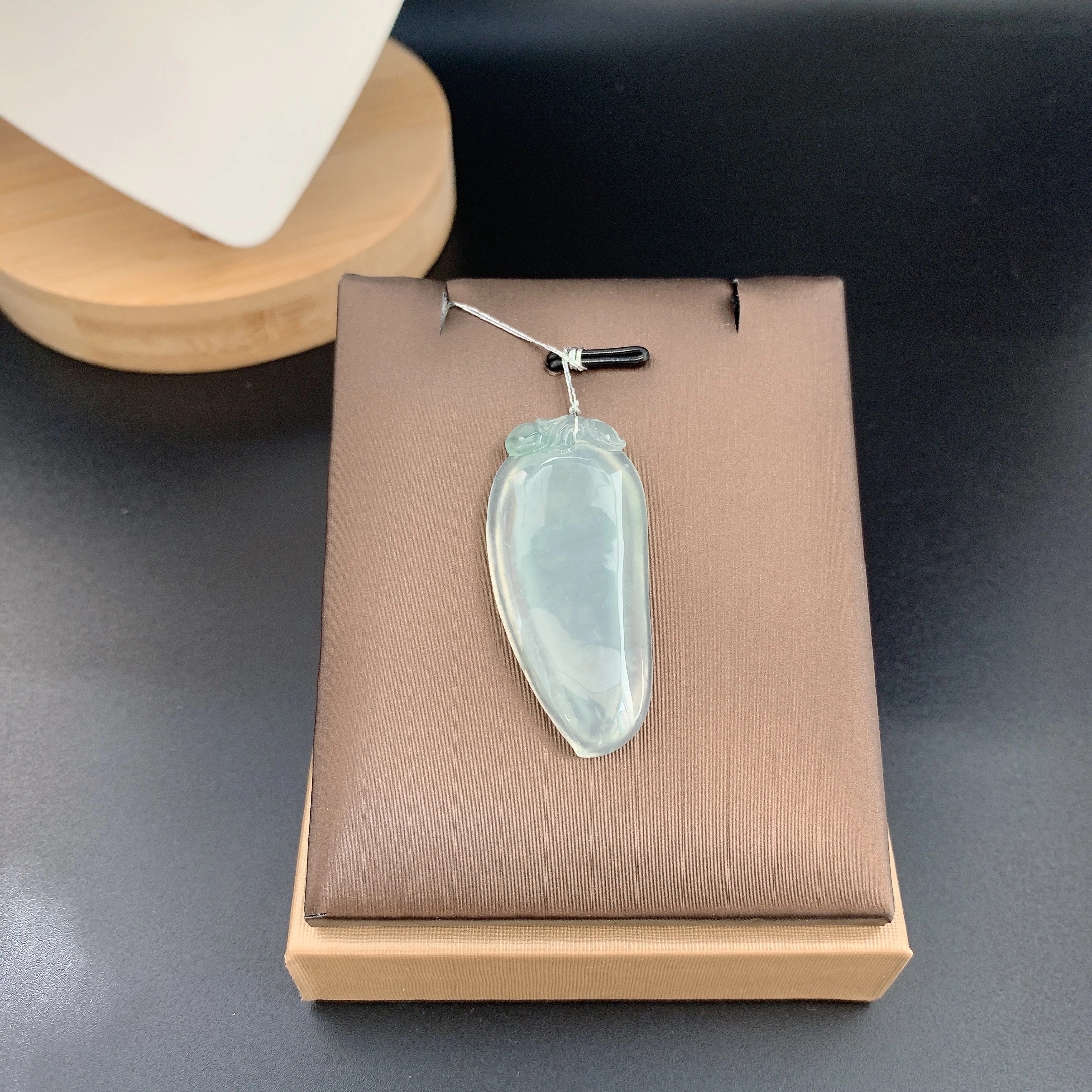 【东方玉器】天然缅甸翡翠玉石A货冰种福瓜吊坠翡翠颈饰