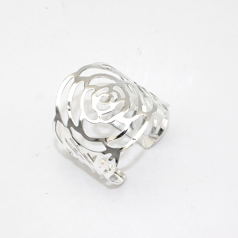Napkin ring open rose details Picture