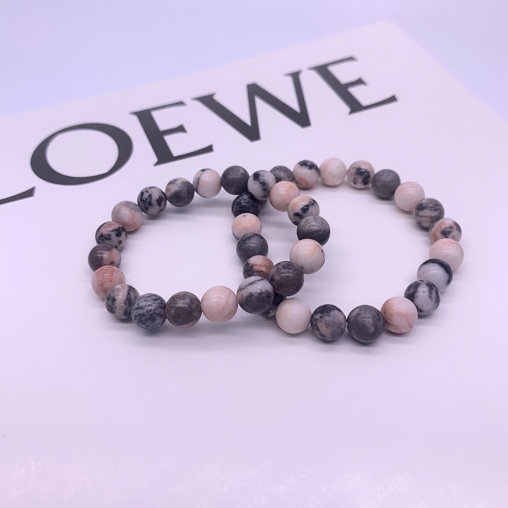 【 Oriental Jade 】 diy Jewelry bracelet made of Natural Stone powder zebra stone Application Scenario