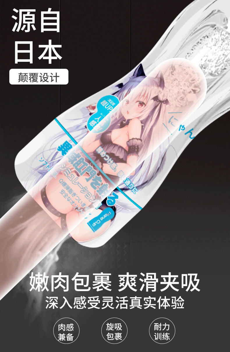 透明飞机杯吸吮杯阴经锻炼器男用自卫器成人玩具倒膜情趣用品批发详情图2