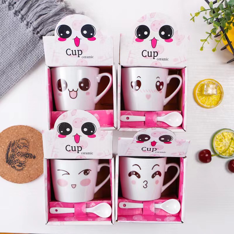 The creative ceramic cup opening small gift event offers cartoon coffee cups, practical cups, mugs, and Meideli 039 Specification image