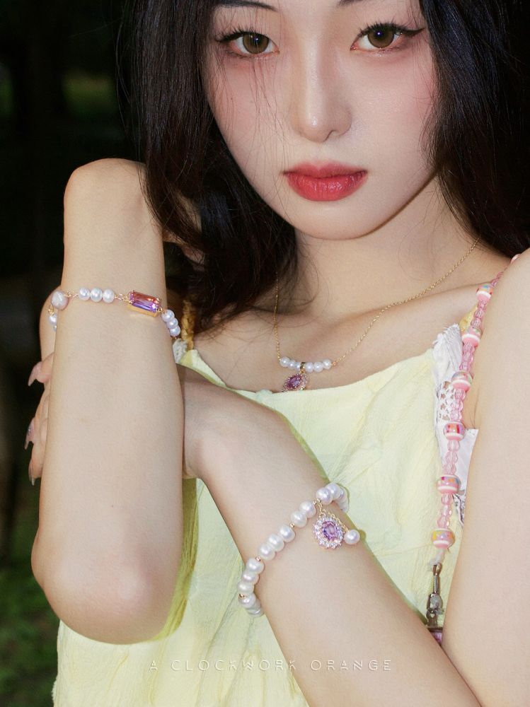 An original designer's high-end amethyst set paired with natural pearls detail image 7