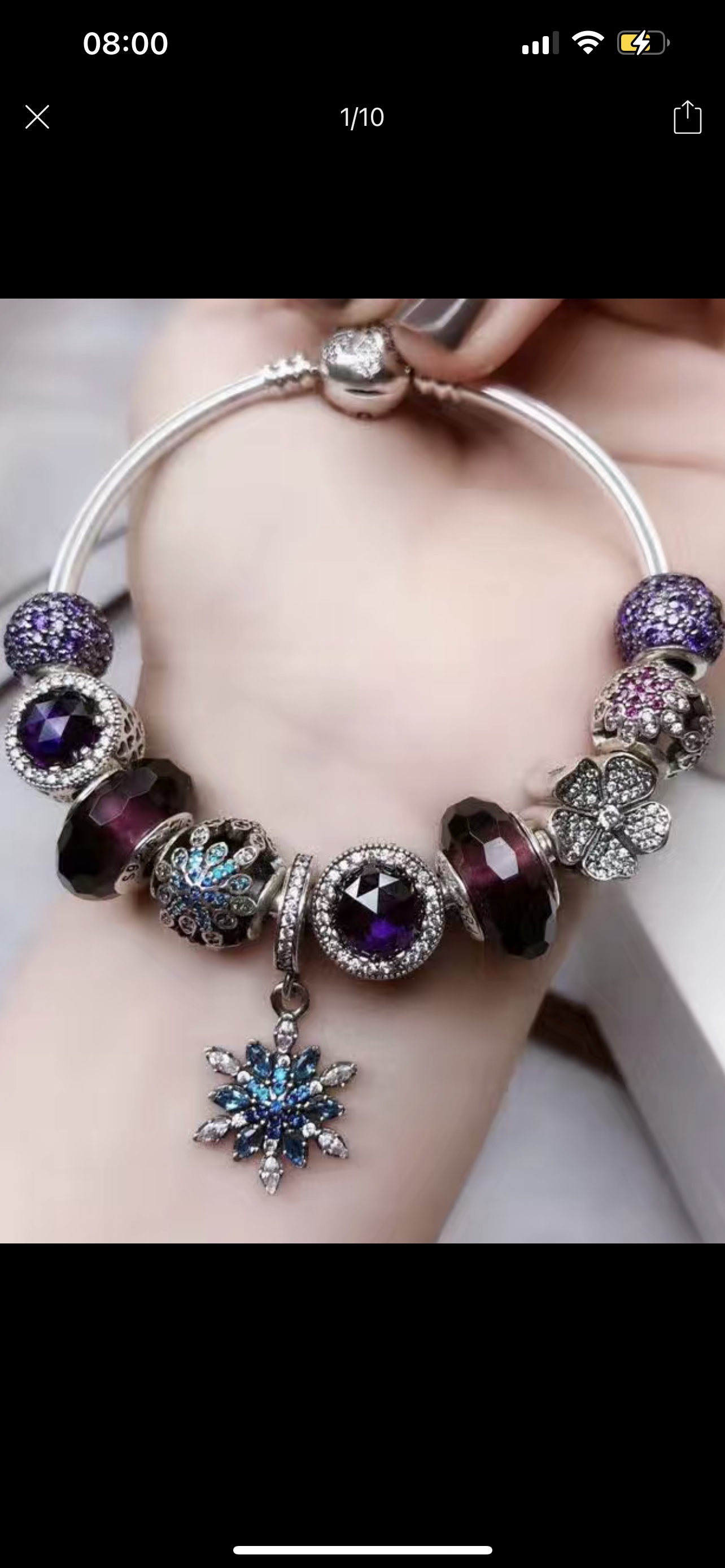Starry Sky: A popular multi-color diamond chain bracelet for women in Europe and America 015