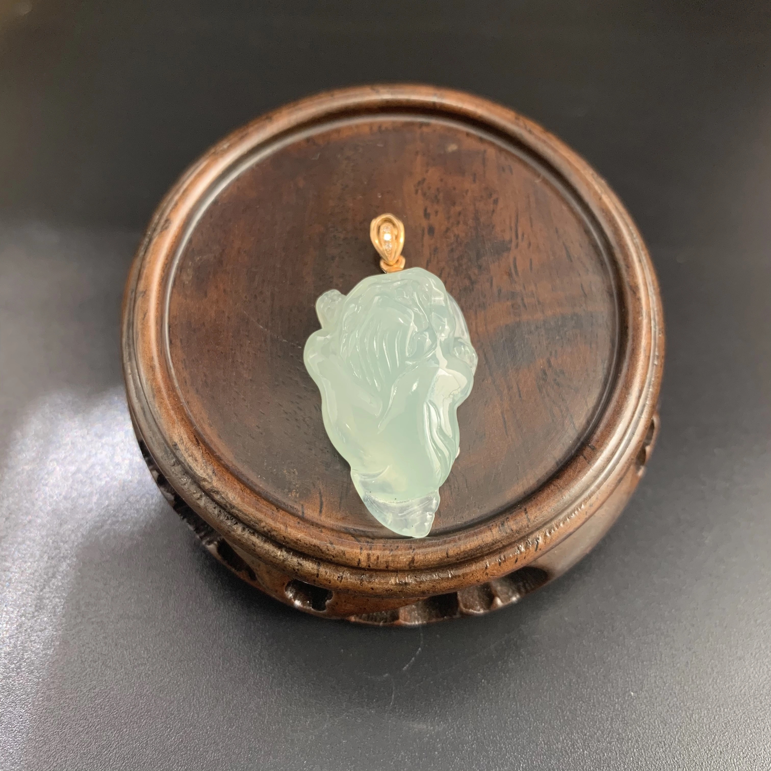 【 Oriental Jade 】 Natural Burmese jadeite and jade A-grade fine glutinous variety Golden Toad Wealth Guardian small pendant jadeite necklace