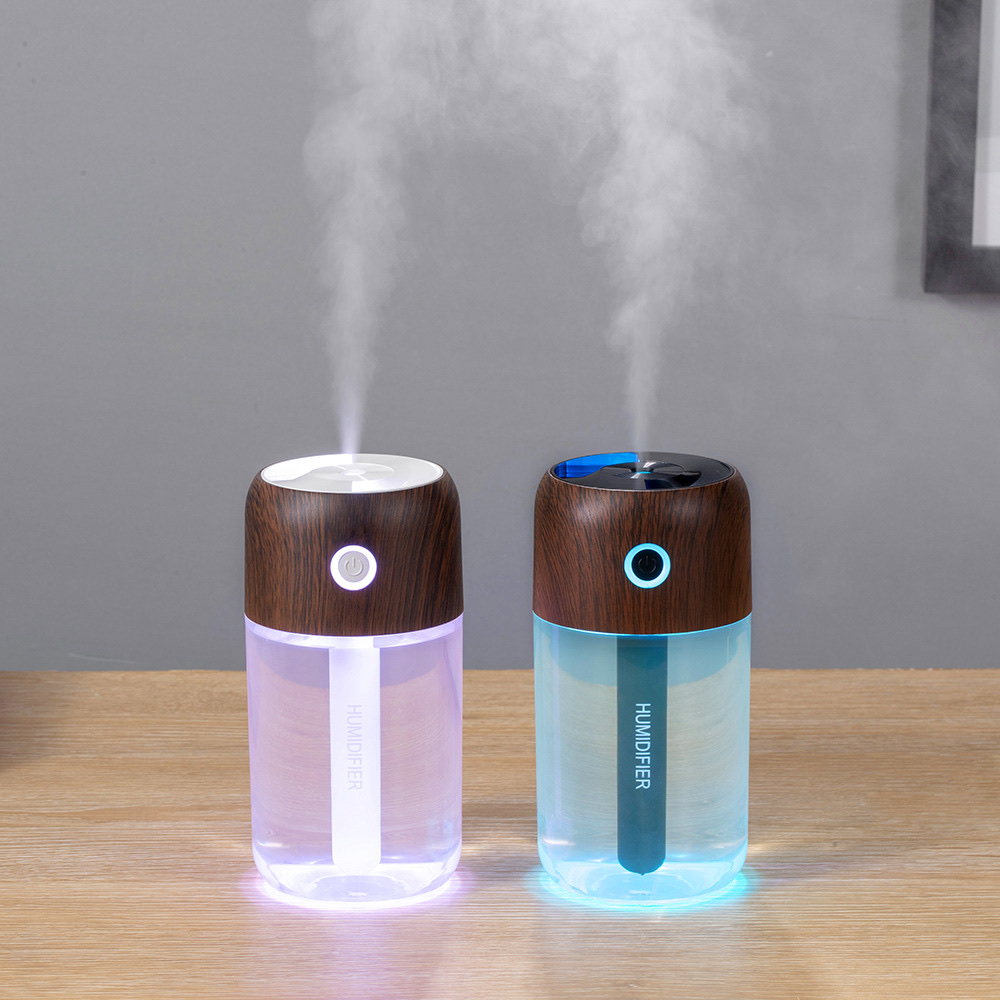 Wood grain seven-color humidifier
