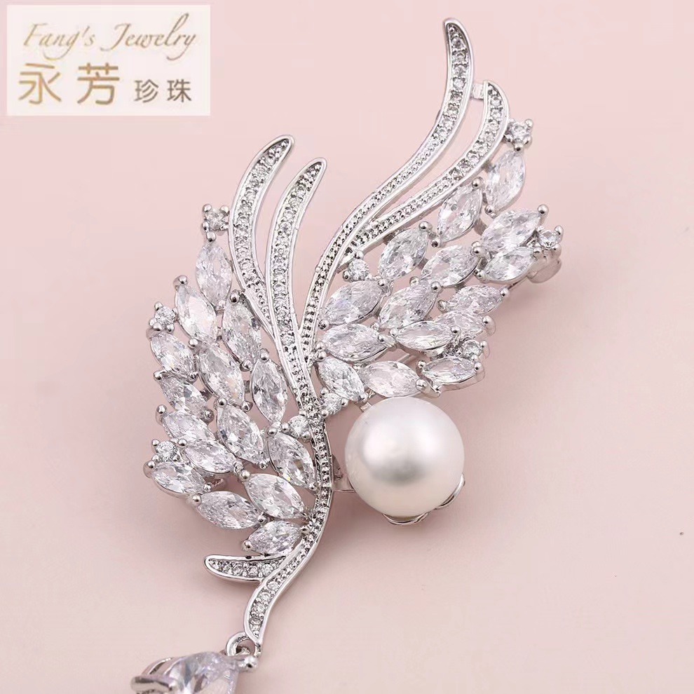 永芳fang‘s jewelry 白金天使之翼轻奢高级感 小型 胸针