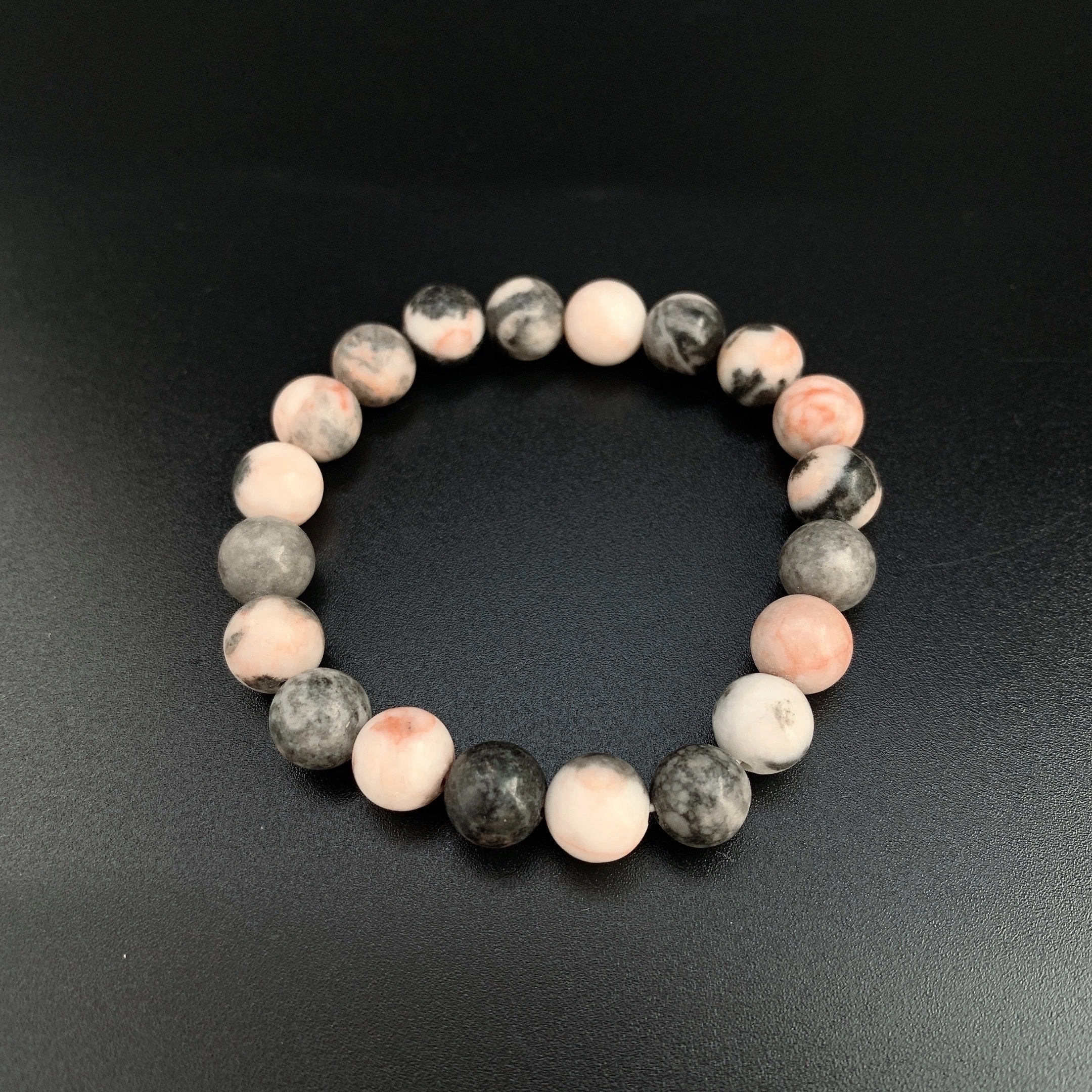 【 Oriental Jade 】 diy Jewelry bracelet made of Natural Stone powder zebra stone