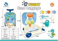 Large children's beach buggy toy set, hourglass, baby sand-digging shovel and small bucket for playing with sand, cassia seed tools Application Scenario