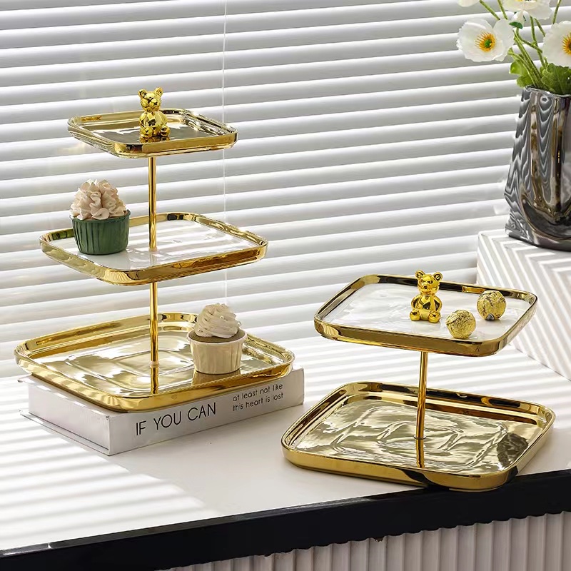 String plates, ceramic plates, fruit plates, creative light luxury decorative items, home and daily necessities, Internet celebrities