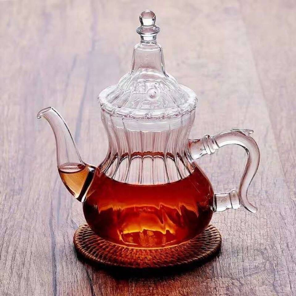 High borosilicate kettles, coffee kettles, glass kettles, water kettles, Arabic kettles, creative export for household daily use