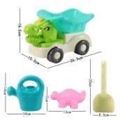 2205A Children's Beach Dune Buggy Toy Set, Baby Beach Hourglass, Beachcombing Sand pit shovel, Sand-playing tool bucket