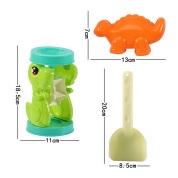 K706-1 Children's Beach Buggy Toy Set, Baby Beach Hourglass, Beachcombing Sand Pit shovel, Sand-playing Tool bucket Item Picture