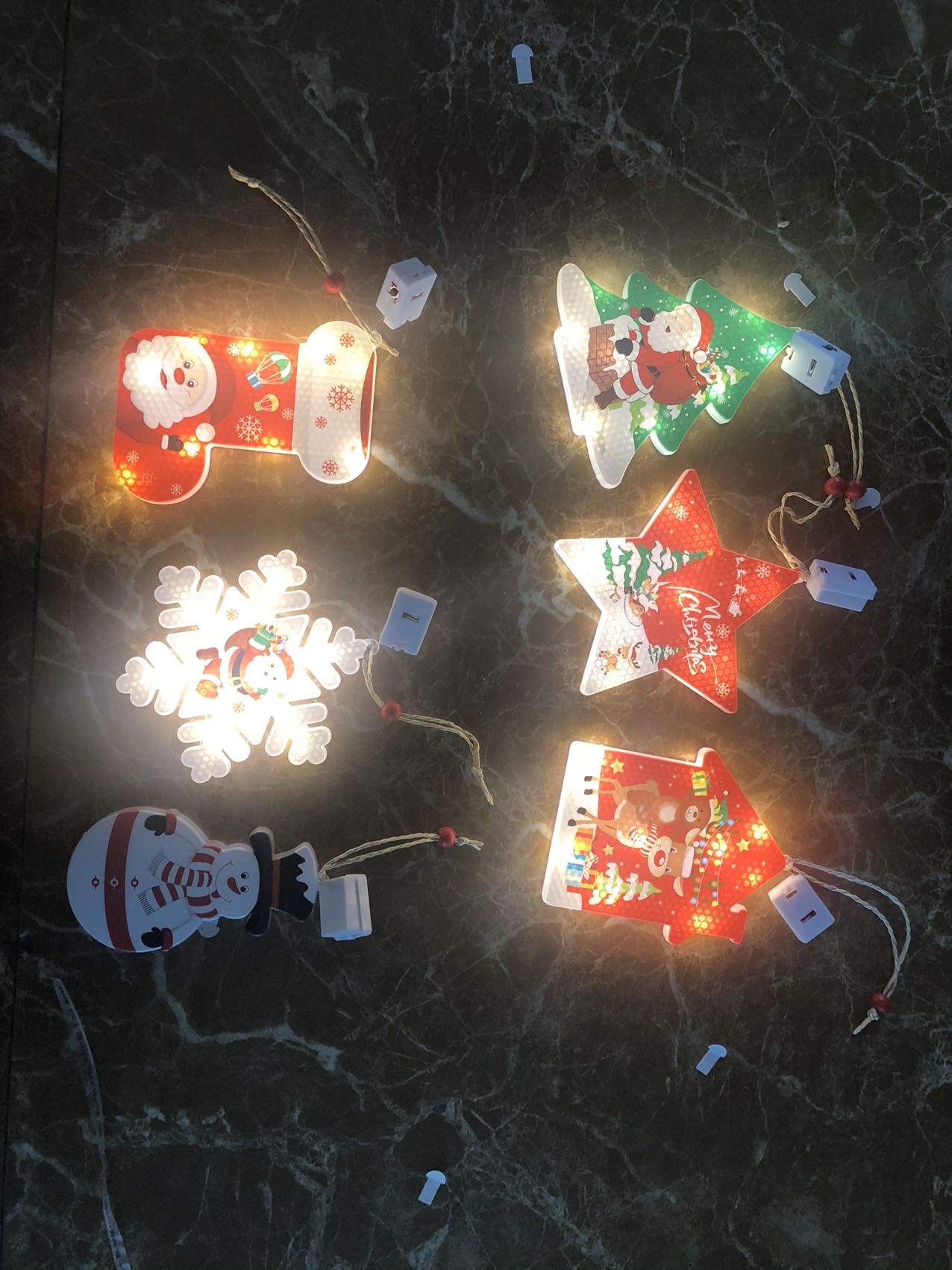 厂家直销LED灯彩灯装饰灯ins热销跨境爆款北欧风圣诞装饰灯挂串带闪京东工艺 LED灯串27