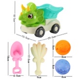 2203 Children's Beach Buggy Toy Set, Baby Beach Hourglass, Beachcombing Sand Pit shovel, Sand-playing Tool bucket Item Picture
