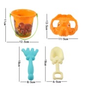 Children's Beach N702-1 Beach Buggy Toy Set, Baby beach hourglass, Beachcombing sand pit shovel, Sand-playing tool bucket Application Scenario