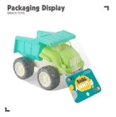 Children's Beach 1908W Toy car set for boys, girls and babies to play with sand, dig sand bucket and shovel Cassia seed tools