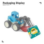 1906W Children's Beach Toy car Set for boys, girls, babies to play with sand, dig sand bucket, shovel and Cassia seed tools Item Picture