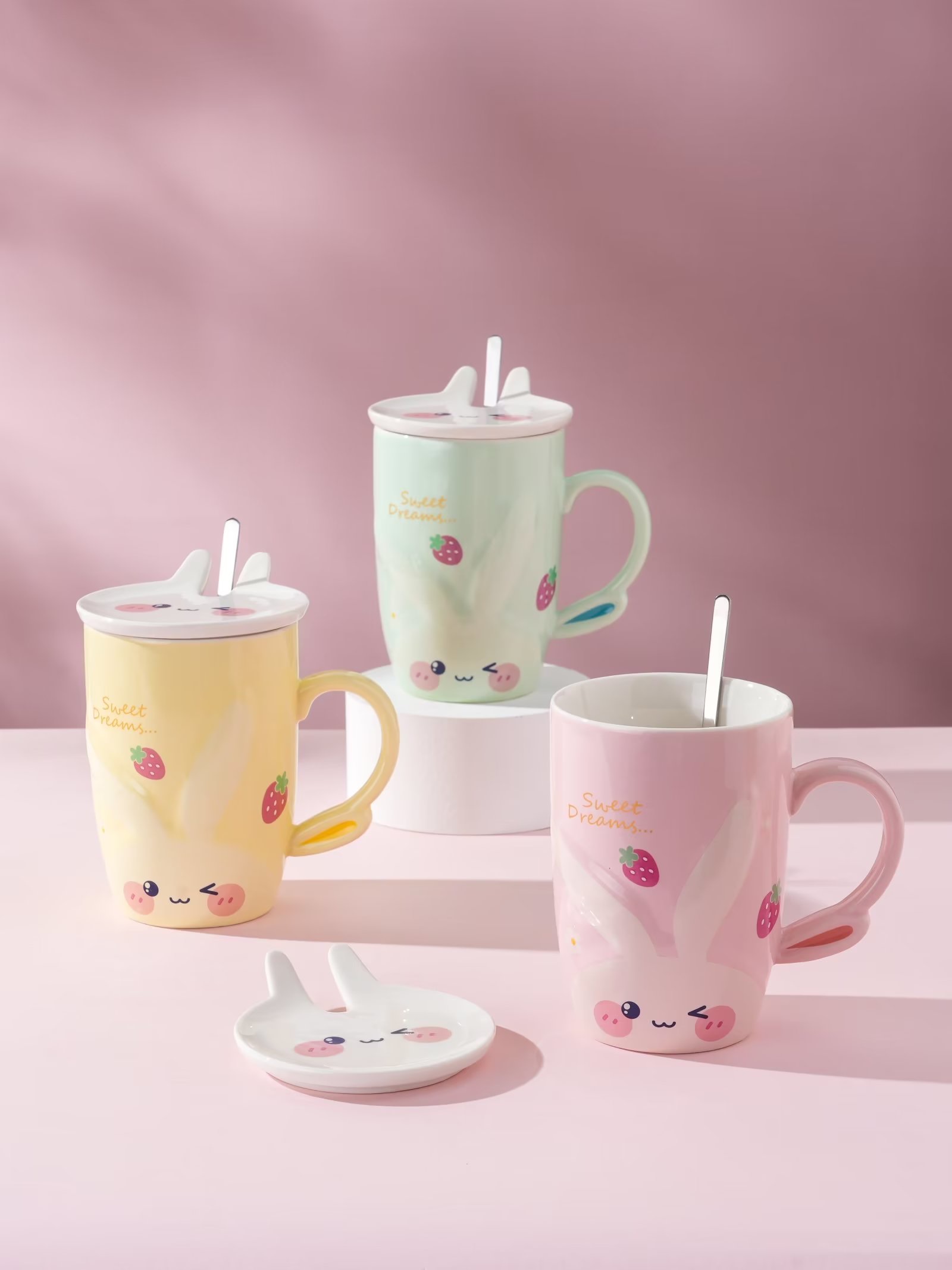 兔子图案/陶瓷个性杯/可爱杯子产品图