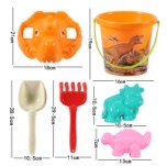 Children's beach buggy toy set, baby beach hourglass, beachcombing sand pool shovel, sand-playing tool bucket N988-1