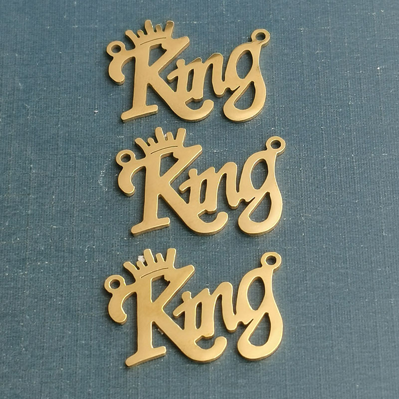 Cross-border new hip-hop pendant, European and American fashion trend men's KING letter bracelet manufacturer wholesale details Picture