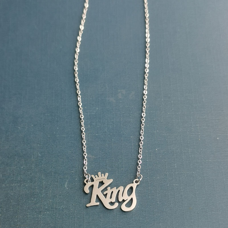 Cross-border new hip-hop pendant, European and American fashion trend men's KING letter bracelet manufacturer wholesale Specification image