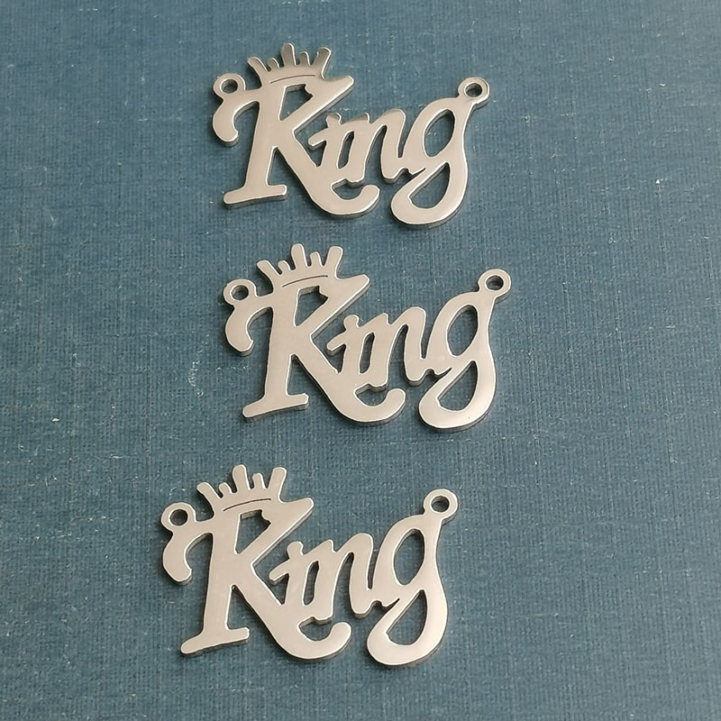 Cross-border new hip-hop pendant, European and American fashion trend men's KING letter bracelet manufacturer wholesale