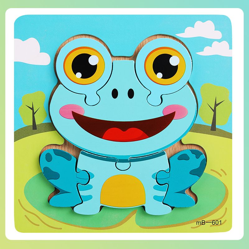 Three-dimensional animal jigsaw puzzle