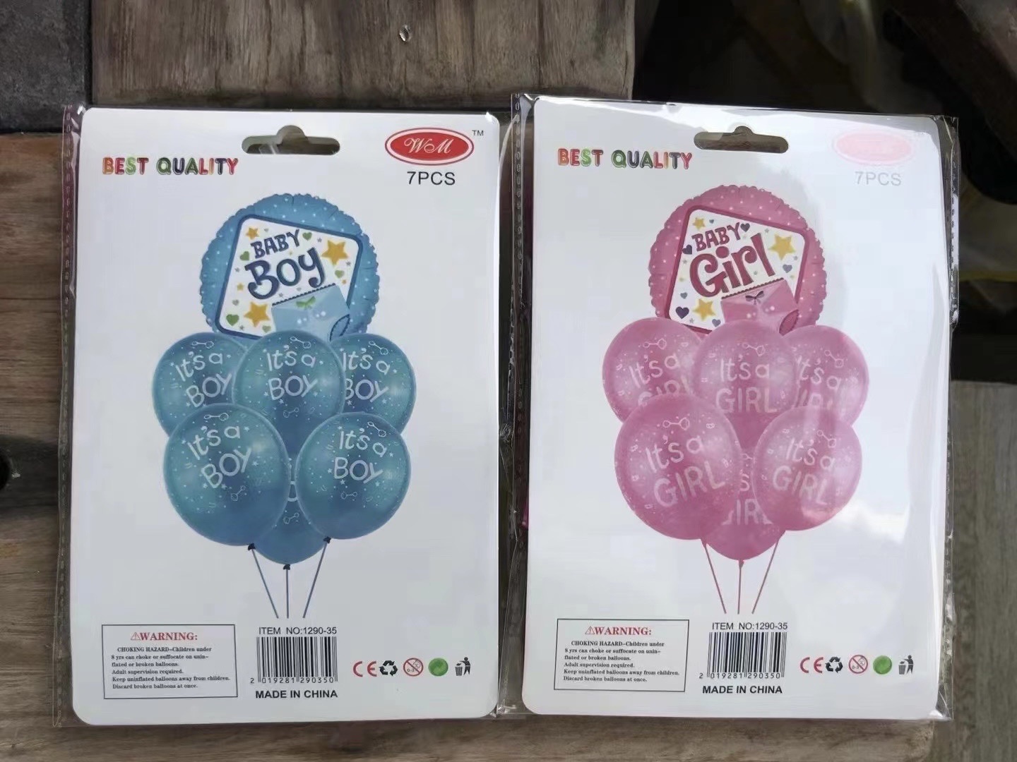 7pcs Boy and Girl Balloon Set software Balloon Aluminum Film Balloon set Birthday Party Decoration Balloon