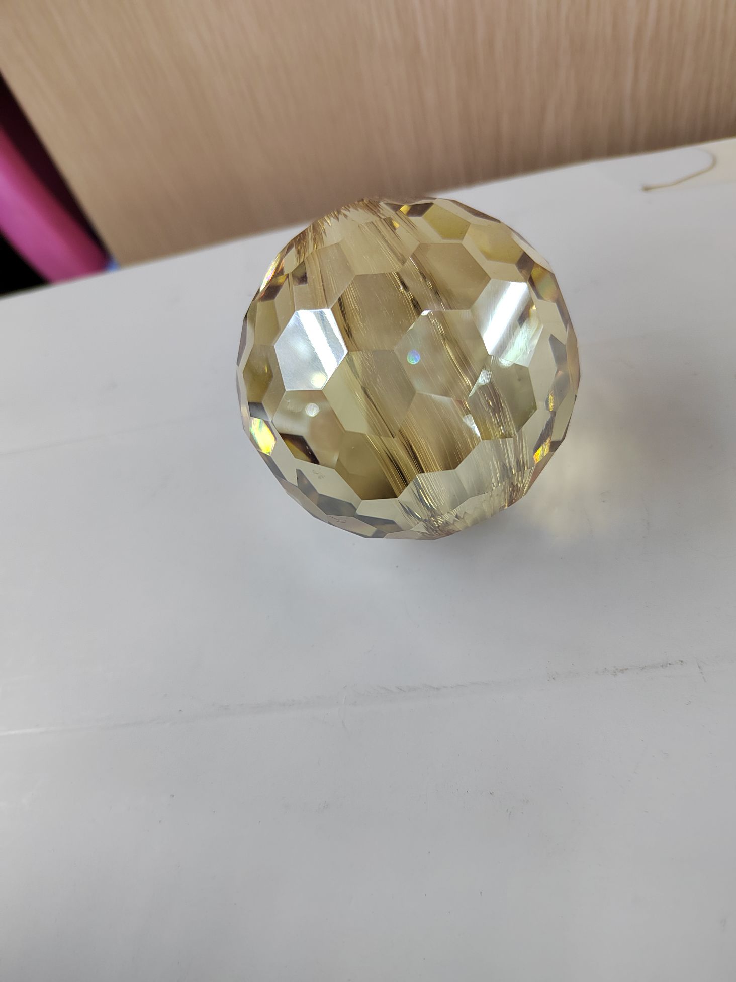 思文工艺水晶配件香槟色白色40/50/60/80