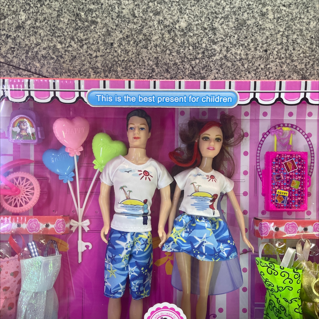 New doll set with accessories. The dolls are solid and the hair is randomly selected. 2022 new style set. Doll mixed Edition 1111. details Picture