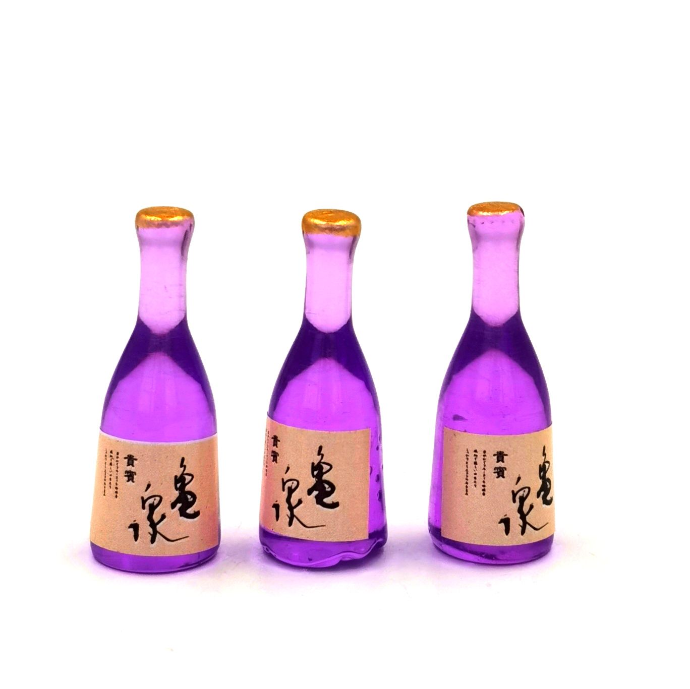 Resin accessories, mobile phone cases, refrigerator patch materials, DIY handmade small bottles, wine bottles, simulation toys, jewelry accessories, beverage bottles, food and play ornaments, mixed bottles, wholesale Japanese sake, Kamezumi sake, one pack of 500 pieces detail image 6